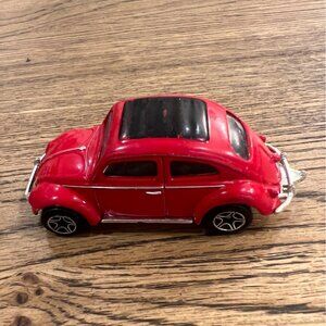 1998 Matchbox Red '62 VW Beetle Die-Cast Toy Car Black Roof & Silver Detailing